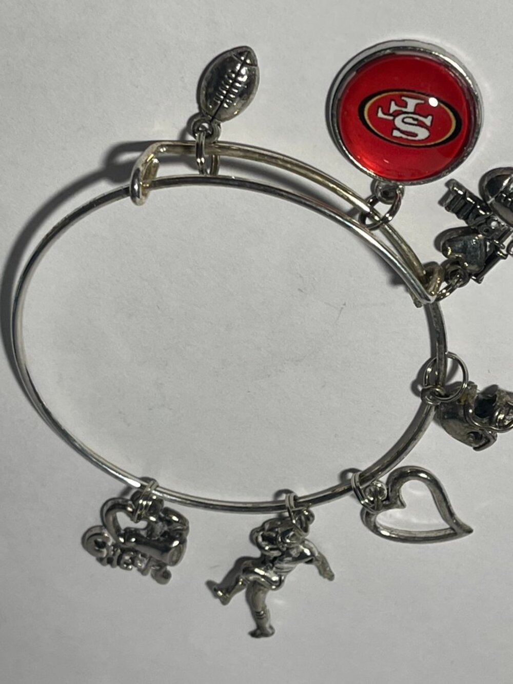 San Francisco 49ers NFL Custom Expandable Charm Bracelet NEW